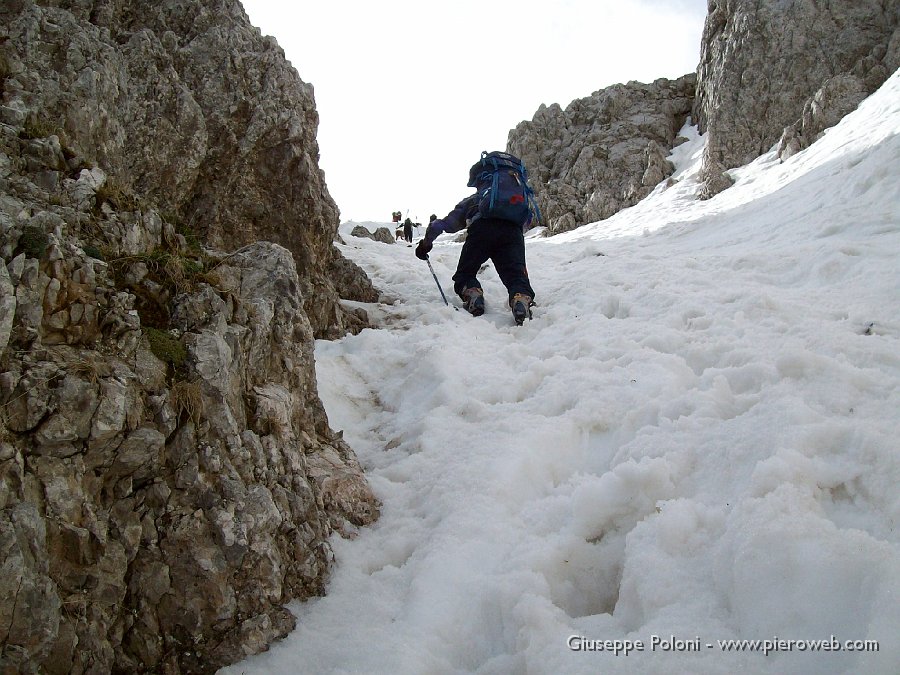 1° giugno 08 Cimon della Bagozza 010.jpg - La neve è finita, in vetta si va a piedi